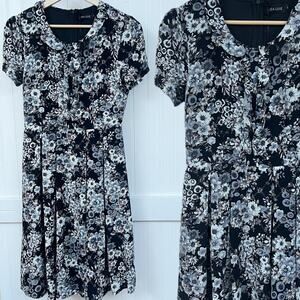 Liza Luxe Opt For Splendor Floral Vintage Inspired Peter Pan Collared Dress
